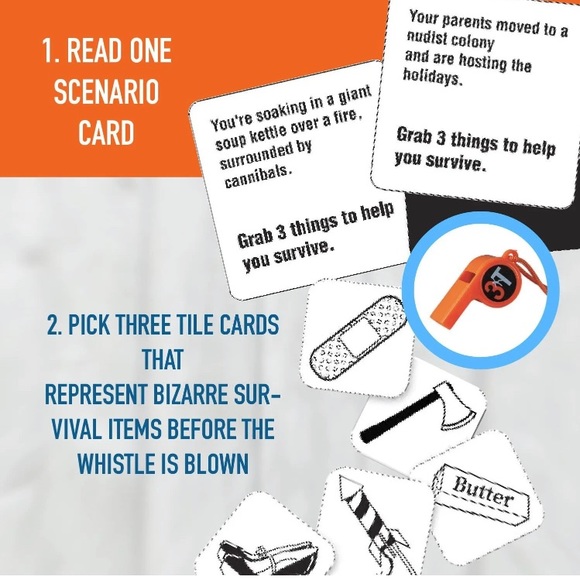 COPY - Shenanigames Adult Party Games: 3 Things - Improvise Your Best Survival … - Picture 4 of 5